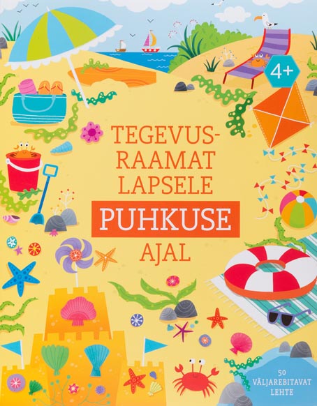 Tegevusraamat lapsele puhkuse ajal kaanepilt – front cover