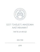 Eesti Teaduste Akadeemia aastaraamat XXV