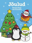 Jõulud: kleepsudega värviraamat