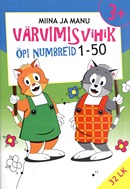 Miina ja Manu värvimisvihik: õpi numbreid 1–50