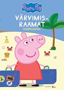 Põrsas Peppa värvimisraamat kleepsudega