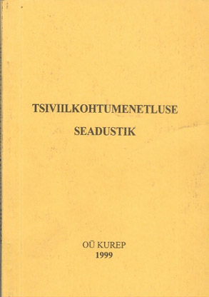 Tsiviilkohtumenetluse seadustik kaanepilt – front cover