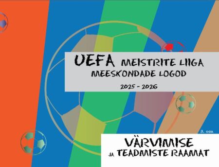 UEFA Meistrite liiga meeskondade logod 2025–2026: värvimise ja teadmiste raamat kaanepilt – front cover