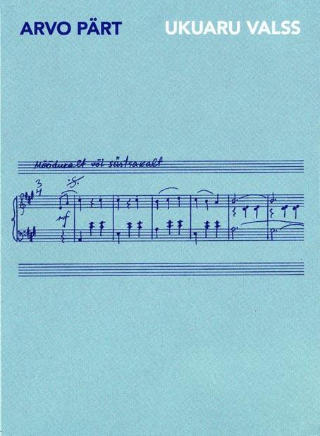 Arvo Pärt „Ukuaru valss” kaanepilt – front cover