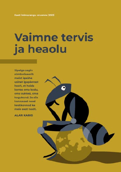 Vaimne tervis ja heaolu Eesti inimarengu aruanne 2023 kaanepilt – front cover