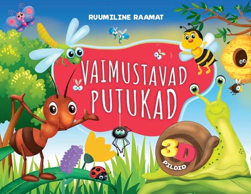 Vaimustavad putukad: ruumiline raamat, 3D pildid kaanepilt – front cover