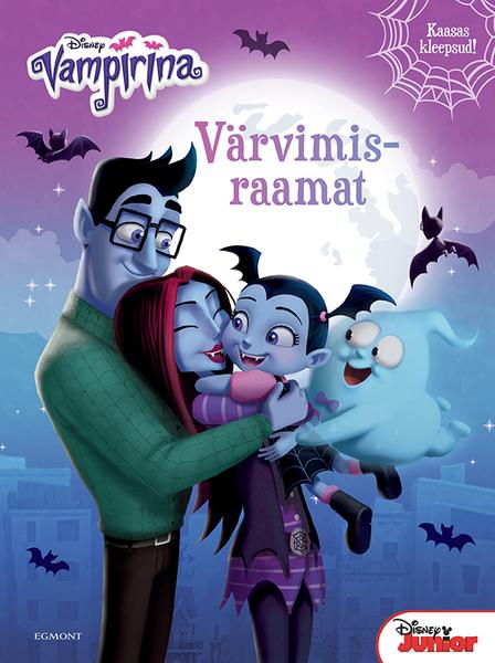 Vampirina värvimisraamat Kaasas kleepsud! kaanepilt – front cover