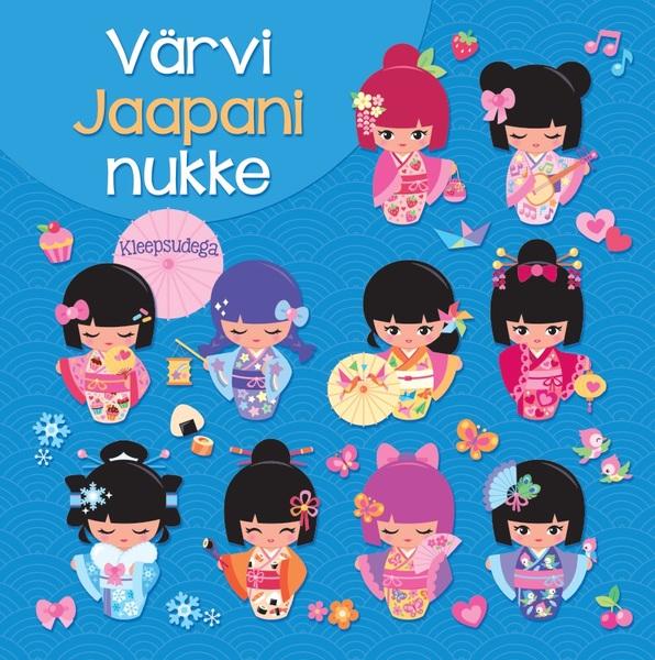 Värvi Jaapani nukke kaanepilt – front cover