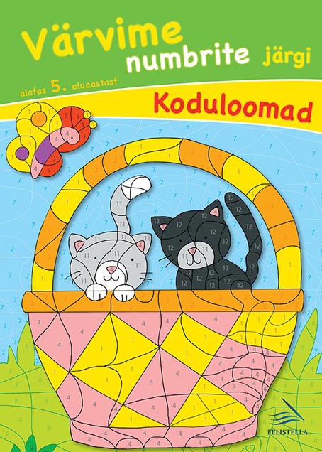 Värvime numbrite järgi: koduloomad Alates 5. eluaastast kaanepilt – front cover