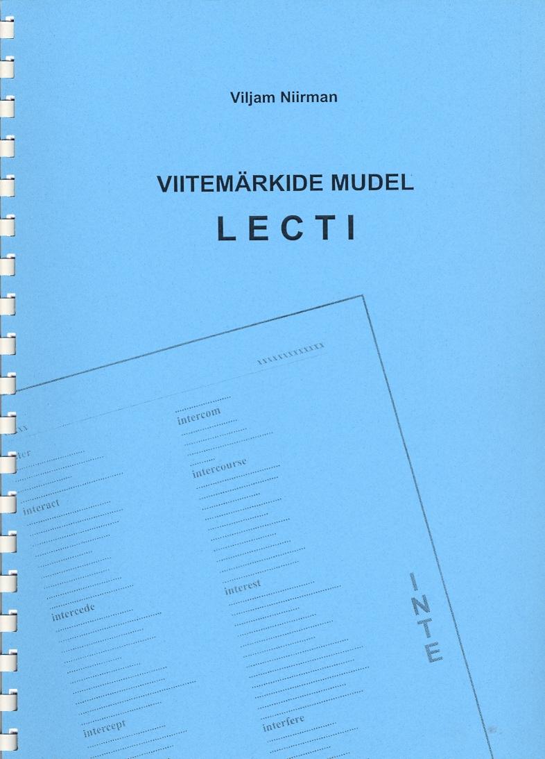 Viitemärkide mudel LECTI kaanepilt – front cover